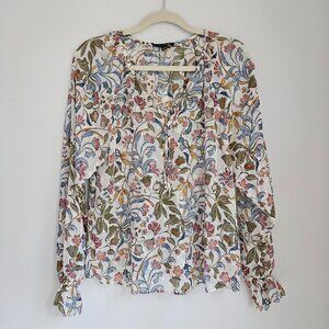 Tamara H Women's Multicolor Floral Long Sleeve Blouse Size S